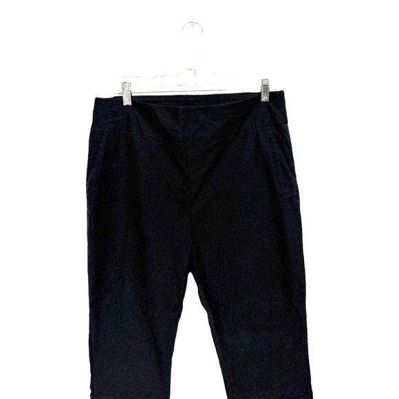 New York & Company Womens Pants Size XL Black Pockets Rayon Blend Mid-Rise - Picture 2 of 6